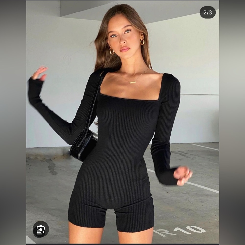 Are You Am I Anke Ribbed Romper